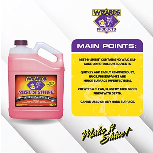 Wizards Mist-N-Shine Quick Detailer Spray - Waterless Wash - 1 Gallon - Image 4