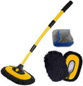 BMLEI Car Wash Brush with Long Handle, Cleaning Mop Car Wash Kit,Yellow by BMLEI