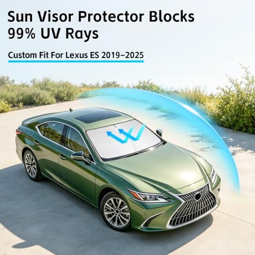 Windshield Sun Shade for Lexus ES 250 300h 350 2019–2025 Sunshade - Image 2