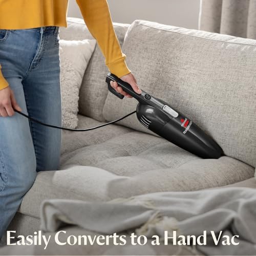 Bissell 2033M Featherweight Stick Lightweight Bagless Vacuum and Electric Broom with Crevice Tool for Hard Floors and Carpets, Black - Image 5