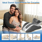 27° Ergonomic Prone Pillow, Memory Foam Stomach Lying Cushion with Adjustable Neck Pillow, Contoured Support Pillow for Gaming Reading, Removable Washable Cover,Pink - Image 3