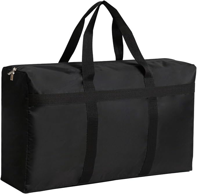 Extra Large Moving Bags with Strong Zippers and Carrying Handles | Storage Bags Organizer Duffle Bag Packing Bags for Moving, Storage, Travel and Camping, Totes for Space Saving, 1 Pack by Kvoike