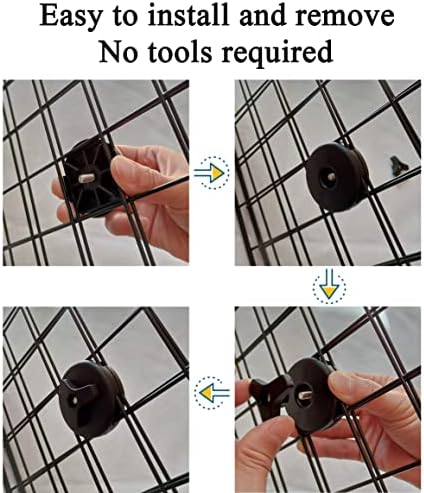 2Pack Nylon Strap with Metal Buckle and 4 Sets of Clips Accessories, DIY to Fix Most Dog Car Barrier on Rear Headrest and Strengthen Stability of the Side Panel, Black - Image 5