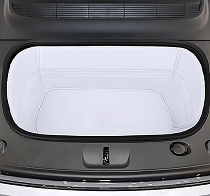 Frunk Liner Compatible with Tesla Model Y L Premium 6 Seater Front Trunk Mat Custom Fit Full Coverage - White by ZYCHUANGYING