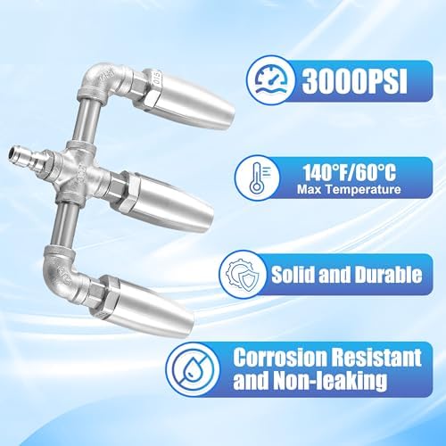 Triple Turbo Nozzle, 1/4" Quick Connect, 3000 PSI - Image 6