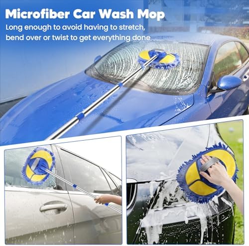 PIMEKOY 17Pcs Car Wash Kit with Bucket for Washing Exterior & Interior Cars - Image 4