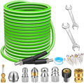 Sewer Jetter Kit 100 FT for Pressure Washer, 5800 PSI Drain Cleaner Hose by WESTBAY