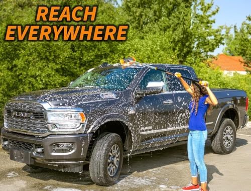 Car & RV Wash Brush Kit with 48-144״ Long Extendable Handle - Image 3
