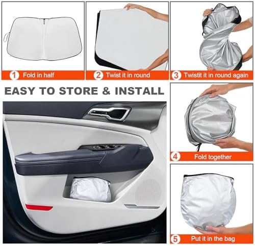 Foldable Front Windshield Sunshade fit for Kia Sportage 2023-2025 2026 - Image 6