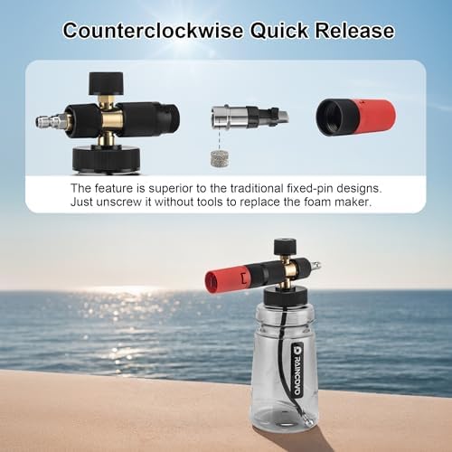 Raincovo Foam Cannon Wide Mouth for Pressure Washer, Snow Pro - Image 4