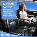 Fit Compass Car Seat Covers Compatible with Jeep Compass 2012-2024 2025 2026-Premium Leather,Waterproof,Breathable,Airbag Compatible &All-Weather Seat Cushion Protecto(Full Set,Grey) - Image 3