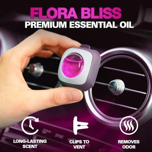 Air Jungles Flora Bliss Scent Car Air Freshener Vent Clip 6 Ct Long Lasting - Image 2