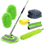 HITJOY 62'' Car Wash Brush with Long Handle, 11Pcs Car Wash Kits by HITJOY