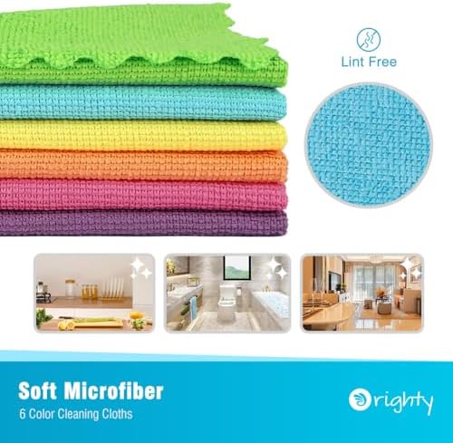 Orighty Microfiber Cleaning Cloth Bulk, 150 Pack Cleaning Rags 12x12 inch - Image 2