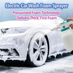 Electric Foam Sprayer for Car Wash, 2L Rechargeable Battery-Powered Foam Cannon with 3500mAh Large Capacity Battery & Battery Level Display, Type-C Charging with English Manual - Image 2