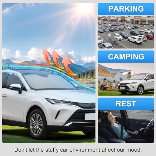 Windshield Sun Shade Sunshade for Toyota Venza 2021-2026 - Image 6