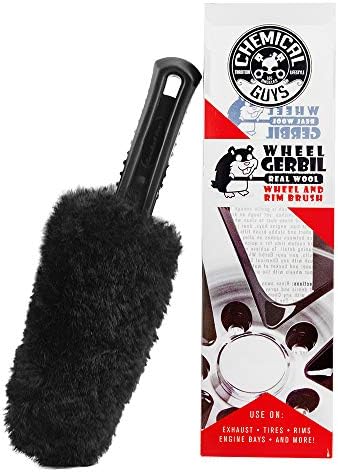 Chemical Guys, Gerbil Wheel & Rim Brush, Soft Natural Bristles, for Tires, 1 Count (Pack of 12) by ChemicalGuys