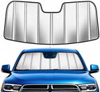 Custom Fit Windshield Sun Shade for Dodge Durango 2011-2026, Foldable 3-Layer High Reflective Silver Sunshade, Blocks UV Rays & Reduces Cabin Heat by Unknown