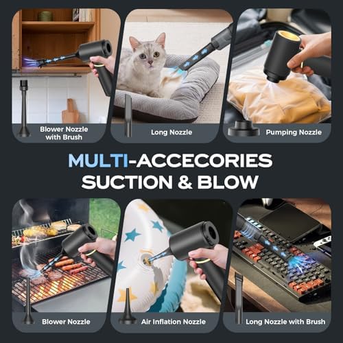 BSRCO Car Vacuum Portable Cordless – 15KPa Handheld Vacuum Cordless - Image 6