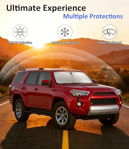 Windshield Sun Shade for Toyota 4Runner 2010-2025 Accessories - Image 3
