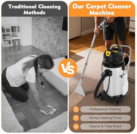 40L Carpet Cleaning Machine 3 in 1 Spraying Floor Brush Cleaner Extractor - Image 4