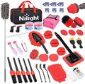 Nilight 52PCS Car Detailing Kit for Interior Exterior Car Care, Red by Nilight