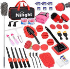 Nilight 52PCS Car Detailing Kit for Interior Exterior Car Care, Red by Nilight