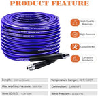 100FT Sewer Jetter Kit for Pressure Washer, 5800PSI Drain Cleaner Hose - Image 2