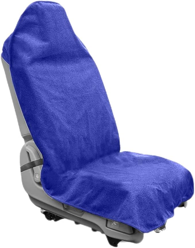 Waterproof Sweat Towel Car Seat Cover Sweat Carseat Protector,Perfect for Universal Anti-Slip Car Truck SUV Seat, Great for Post Gym Workout, Running, Swimming, Beach and Hiking (Blue) - Image 2