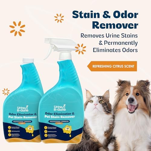 Urine B-Gone Enzyme Cleaner for Human & Pet Urine, Citrus, 32 oz, 2-Pack - Image 3
