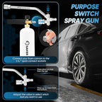 Saker Foam Cannon Dual Connector Accessory, Dual-Purpose Switch Spray Gun,Foam Cannon for Pressure Washer for Car Washing and Cleaning - Image 5