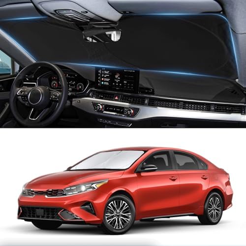 Windshield Sunshade for Kia Forte 2019-2024 2025 2026 Window Sun Shades by INSAUTO