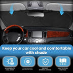 Windshield Sunshade for Nissan Rogue 3rd Gen 2021-2025 2026 Window Shade - Image 3