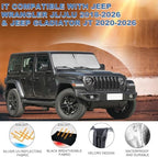 Foldable Front Sun Shade for Jeep Wrangler 2018-2026/Gladiator 2020-2026 - Image 4