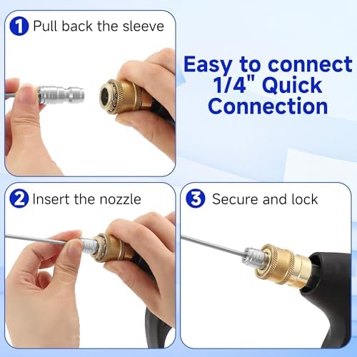 Tool Daily High Pressure Washer Nozzle Kit for Washing, 4 Pack, 2-4 GPM - Image 6