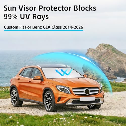 Windshield Sun Shade for Mercedes Benz GLA 180 200 220 250 2014-2026 - Image 2