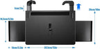 2 in 1 Steering Wheel Desk Dual Slide - 15"Out Trays Laptop Holder | Adjustable Laptop Tray,Car Seat Gap Filler Organizer with Tablet Slot Anti Slip Surface for Eating Writing Working for Car - Image 6
