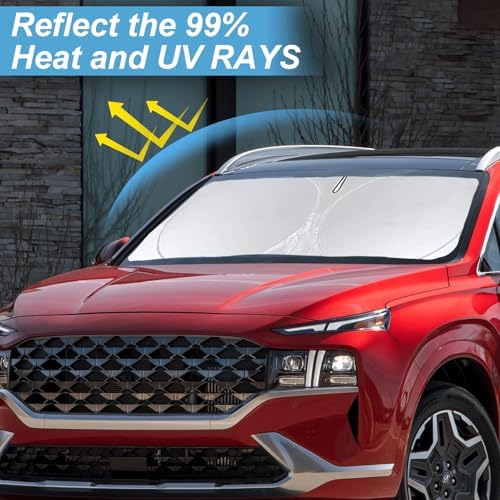 Windshield Sun Shade for Hyundai Santa Fe 2019-2023 Sunshades Car Window - Image 2