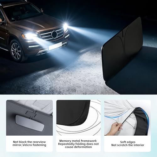 Windshield Sun Shade for Mercedes Benz GL-Class 450 550 2007-2026 Sunshade - Image 5