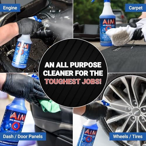 AIM Chemicals Magic Clean Multipurpose Cleaner - Industrial & Car Detailing - Cleans Cars, Trucks, SUVs, Boats, RVs - Effective Wheel & Tire Cleaner - Powerful Degreaser - Heavy Duty Use, 5 Gal - Image 3