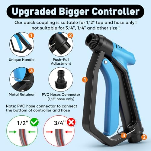MYPIN Upgraded Car Wash Foam Gun, Foam Cannon, NEW Handle for Car Cleaning - Image 3