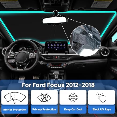 Windshield Sun Shade for 2012-2018 Ford Focus - Image 2