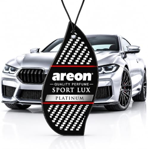 AREON Sport Lux PLATINUM Paper Hanging Car Air Freshener - Pack of 12 by AREON