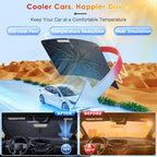 for Windshield Sunshade Umbrella for 2016-2026 Honda Ridgeline, Custom Fit Windshield Sun Protector Cover, 6-Layer Heat-Resistant Fabric, Ultra-Strong Fiberglass Frame (for 2016-2026 Ridgeline) - Image 2