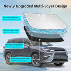 Windshield Sun Shade for Lexus TX TX350 TX500h TX550h+ 2024-2026 Sunshade - Image 3