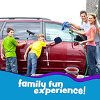 Kids Car Wash Activity Kit – 7 Kid-Sized Carwash Accessories Gifts for Boys & Girls Ages 5 6 7 8-10 - Outdoor Fun Toys – Set Includes Bucket, Squeegee, Microfiber Mitt, Wheel Brush, 3 Cleaning Cloths - Image 4