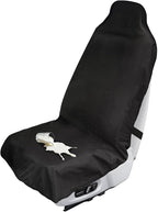 Waterproof Car Seat Cover Towel, Universal Fit Seat Protector for Cars and Small SUVs Anti-Slip Front Seat Protectors for Gym, Pets & Travel, Black, Machine Washable by Unknown