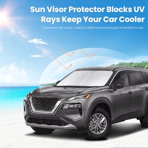 Custom Fit Rogue Windshield Sunshade for 2023-2025 2026 Nissan Rogue Shades - Image 5