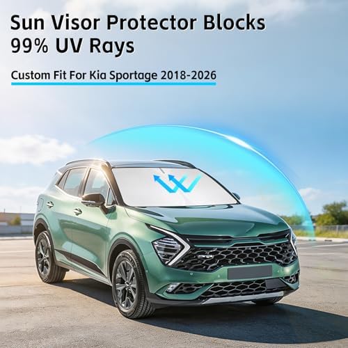 Windshield Sun Shade for Kia Sportage 2018-2026 Sunshade - Image 2