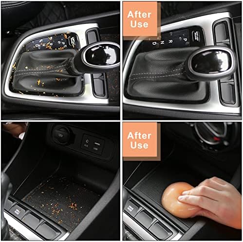 TICARVE 2Pack New Cleaning Gel Detail Putty Car Gel Auto Detailing Tools Car Interior Cleaner Car Cleaning Slime Car Assecories Keyboard Cleaner Orange (320g/11.2oz) - Image 4